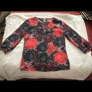 Banana Republic Sheer Blouse - Dahlia